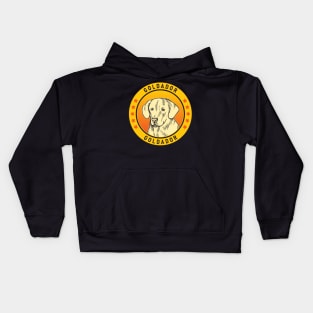 Goldador Dog Portrait Kids Hoodie